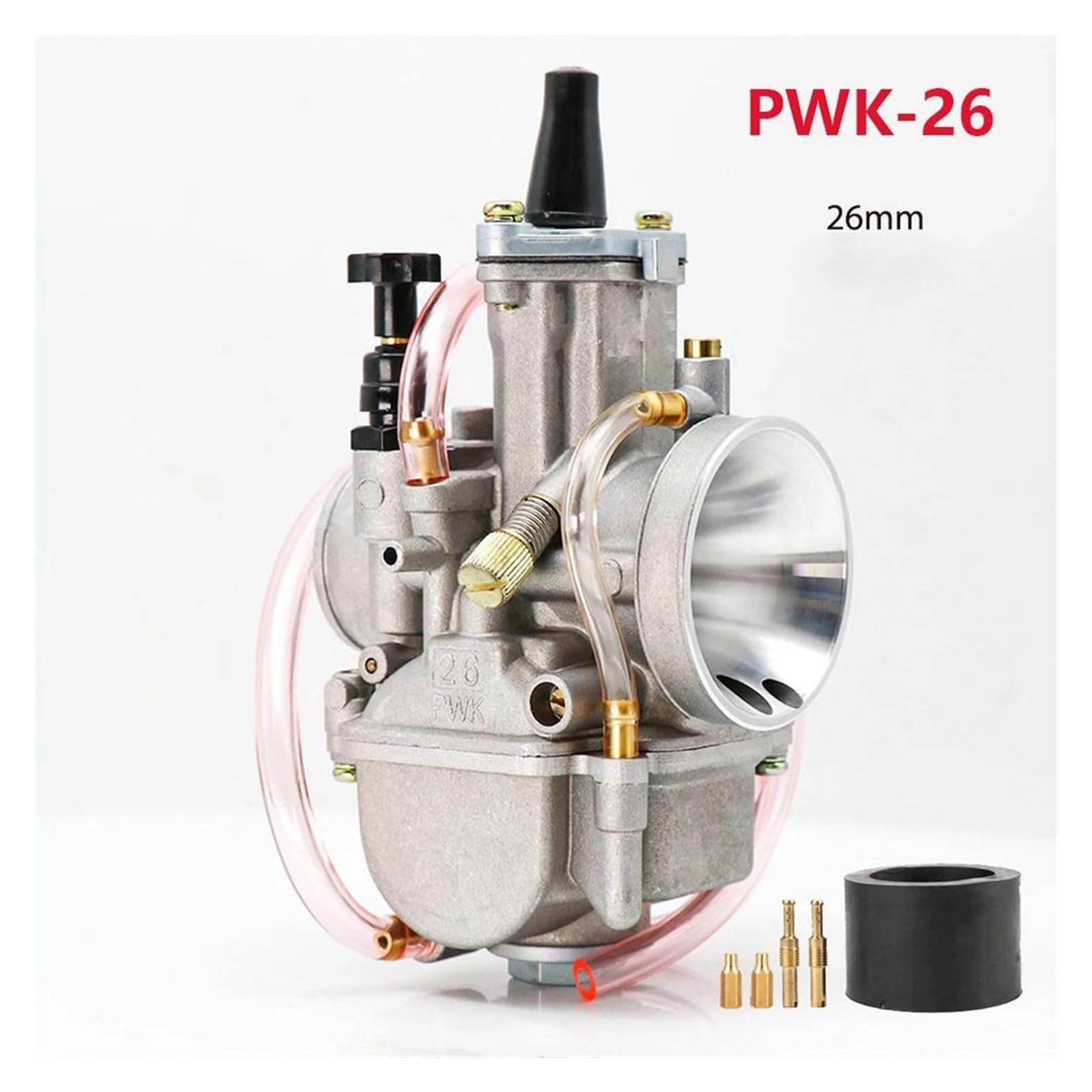 Carburatore PWK 32 Mm Per Moto 125-200cc | Lega Alluminio Anodizzato, Ingresso Aria A Tromba, Prestazioni Racing Per Enduro E Cross