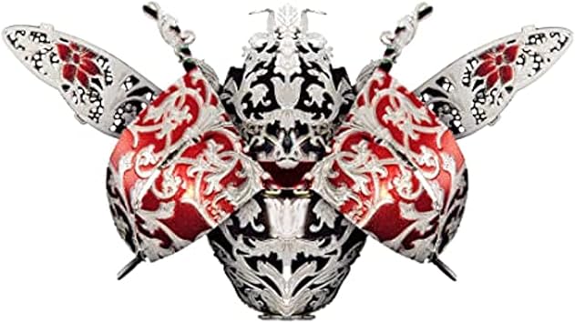 3D Metal Puzzle Model Kit, Cicada Metal Miniature Model Set, Stainless Steel Insect Themed Animal Fashion Brooch Kits, Metal DIY Ornament Gifts for Adults and Teens lvchan