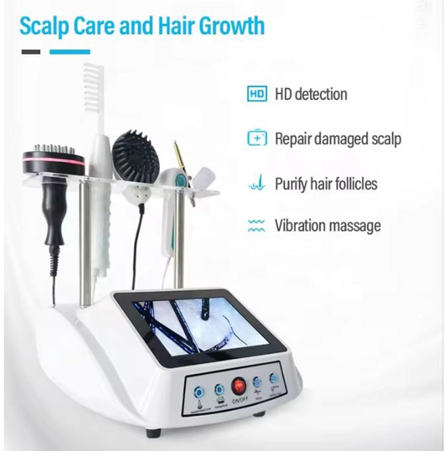 5-in-1-Hautdiagnose-Haaranalysator, Haarfollikel-Analysegerät, Hautdetektor, 5 Diagnose-Haarwerkzeuge, Hautpflege Für Zuhause, Schönheitssalon