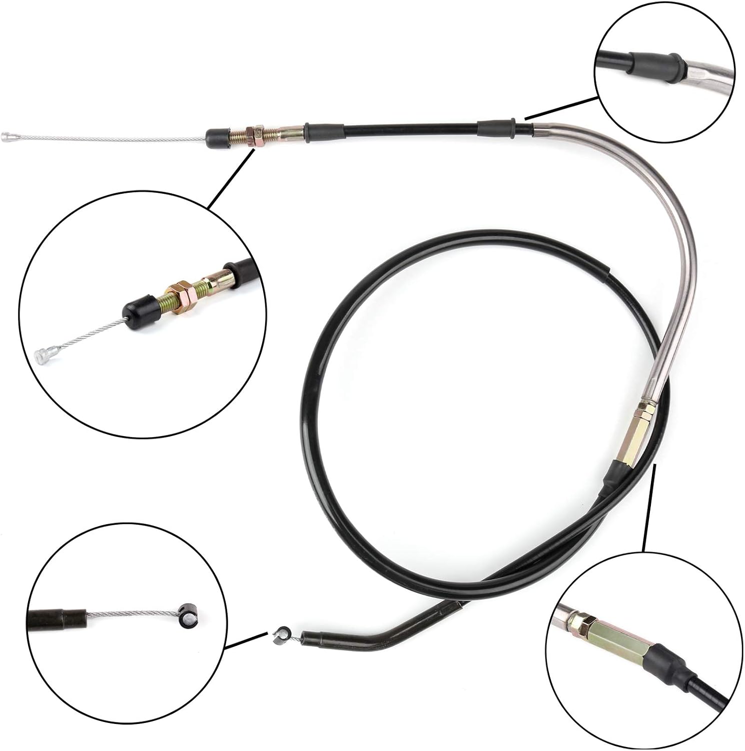 Wire Steel Clutch Cable Replacement 3C3-26335-00-00 For Yamaha FZ8 FZ8-N (Naked) 2011-2013, FZ8 FZ8-S FAZER 2011-2013, FZS10 FZ1 FZ1-S 2006-2015, FZ1 FZ1-N FAZER (Naked) 2006-2012