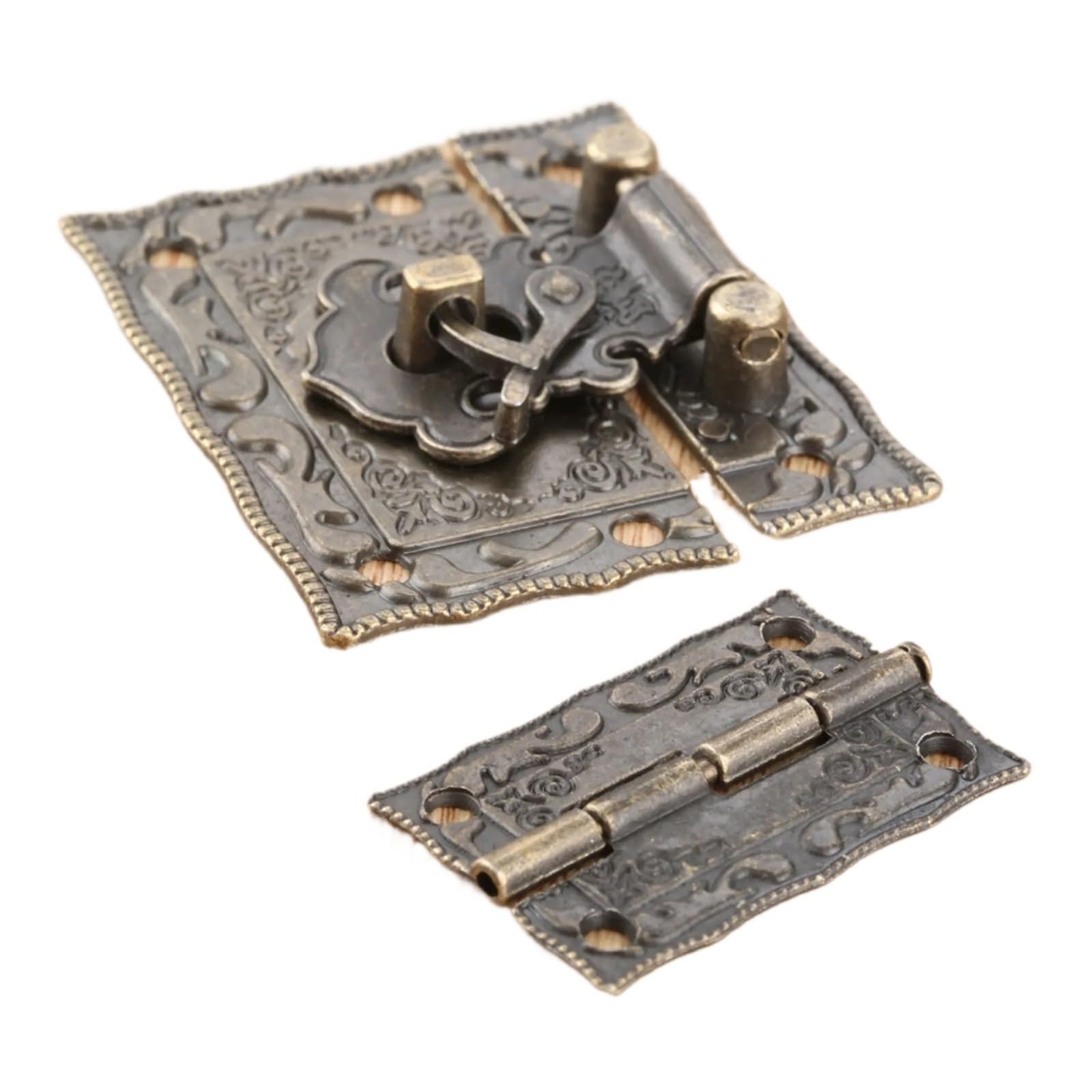 3pcs Hinges with Screw Cabinet Antique Bronze Hinges