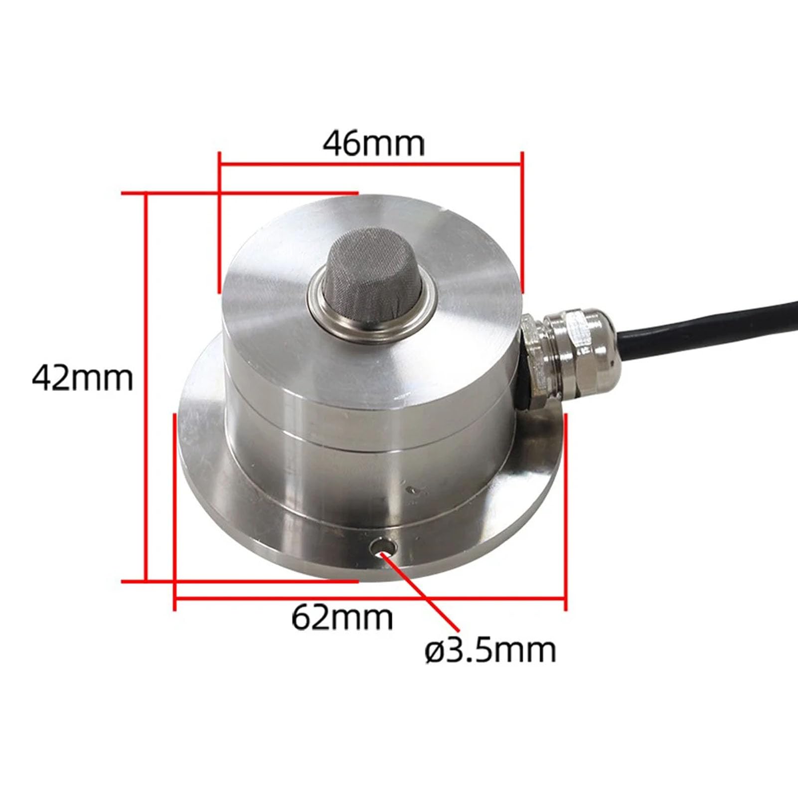Toplionace Sensor de Humo Industrial RS485 de Acero Inoxidable con Interruptor de Inducción de 6 a 24V CC y Alarma. Detector de Humo. (4-20mA)