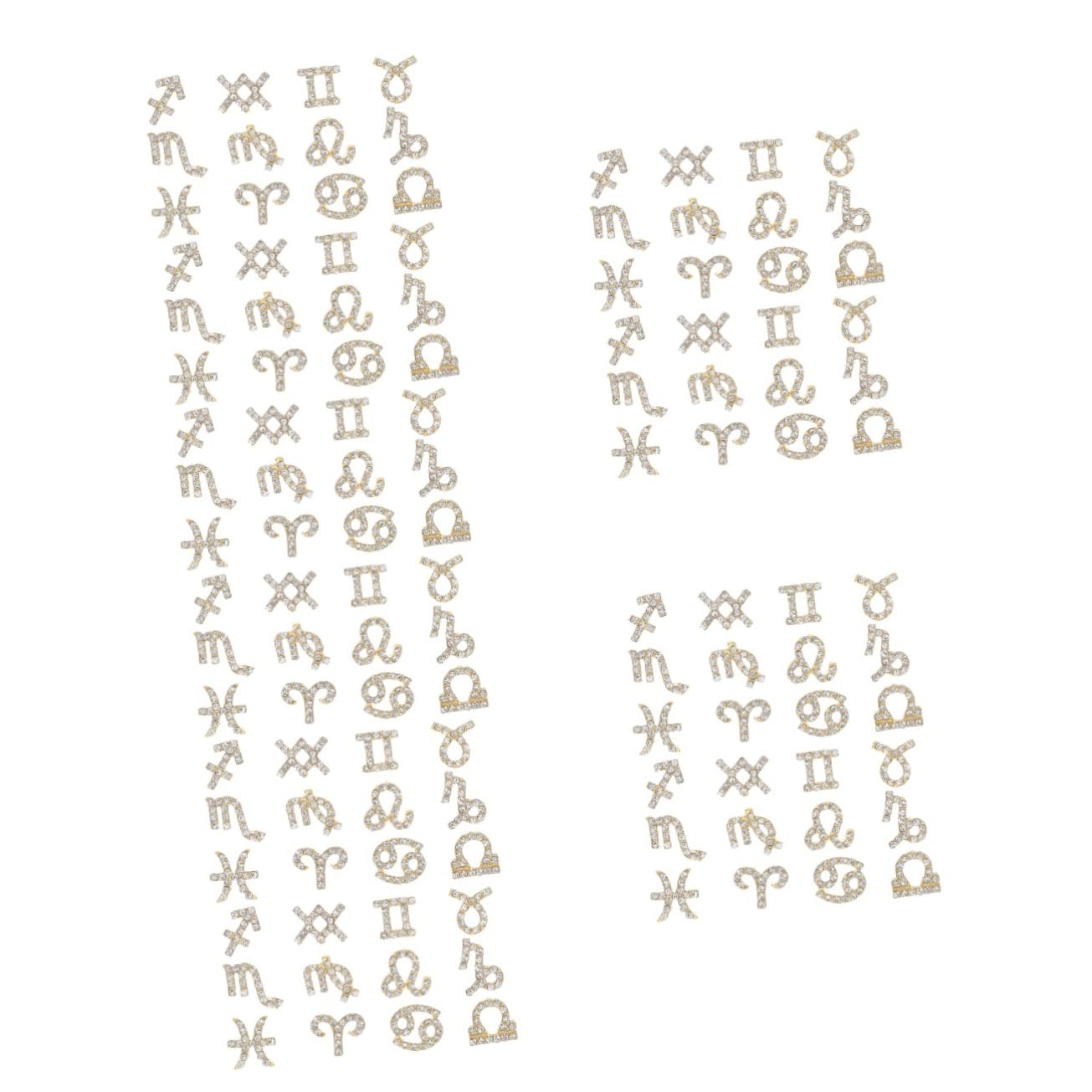 Didiseaon 5 Set di Ciondoli per Unghie per Nail Art 12 Segni di Ciondoli per Unghie Strass Decorazioni Eleganti per Unghie per Occasioni Speciali Pezzi * 5
