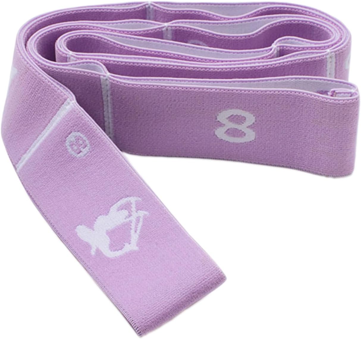 Adjustable Stretch Strap for Kids, 8-Loop Elastic Resistance Band for Children Gymnastics, Ballet Dance, Yoga, Stuff，Pilates & Flexibility Training, Home Exercise Equipment for Girls