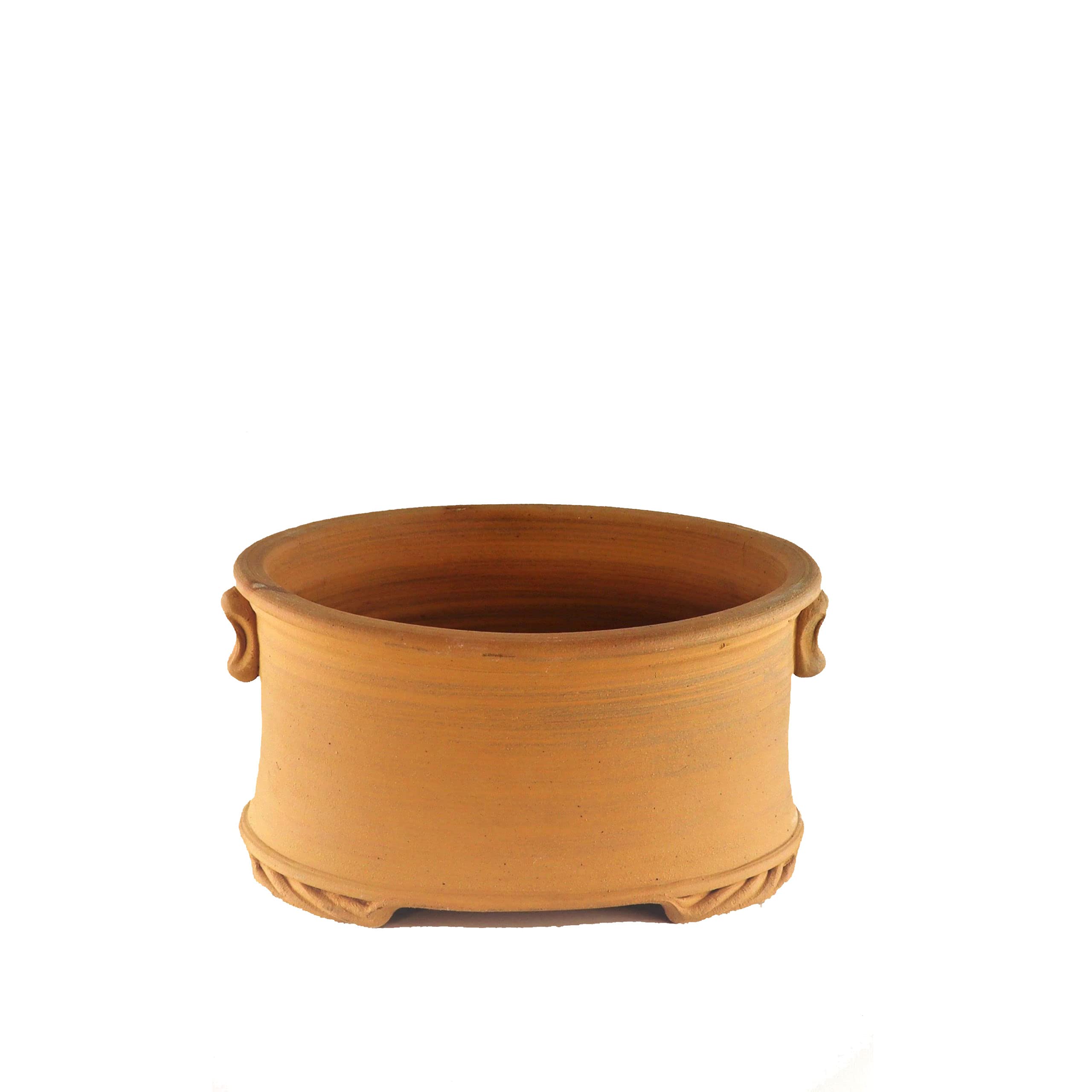 Palatina Werkstatt besonders Pflanzgefäß Blumentopf aus Terracotta, handgefertigtes Pflanzgefäß für Balkon Garten Terrasse (M)