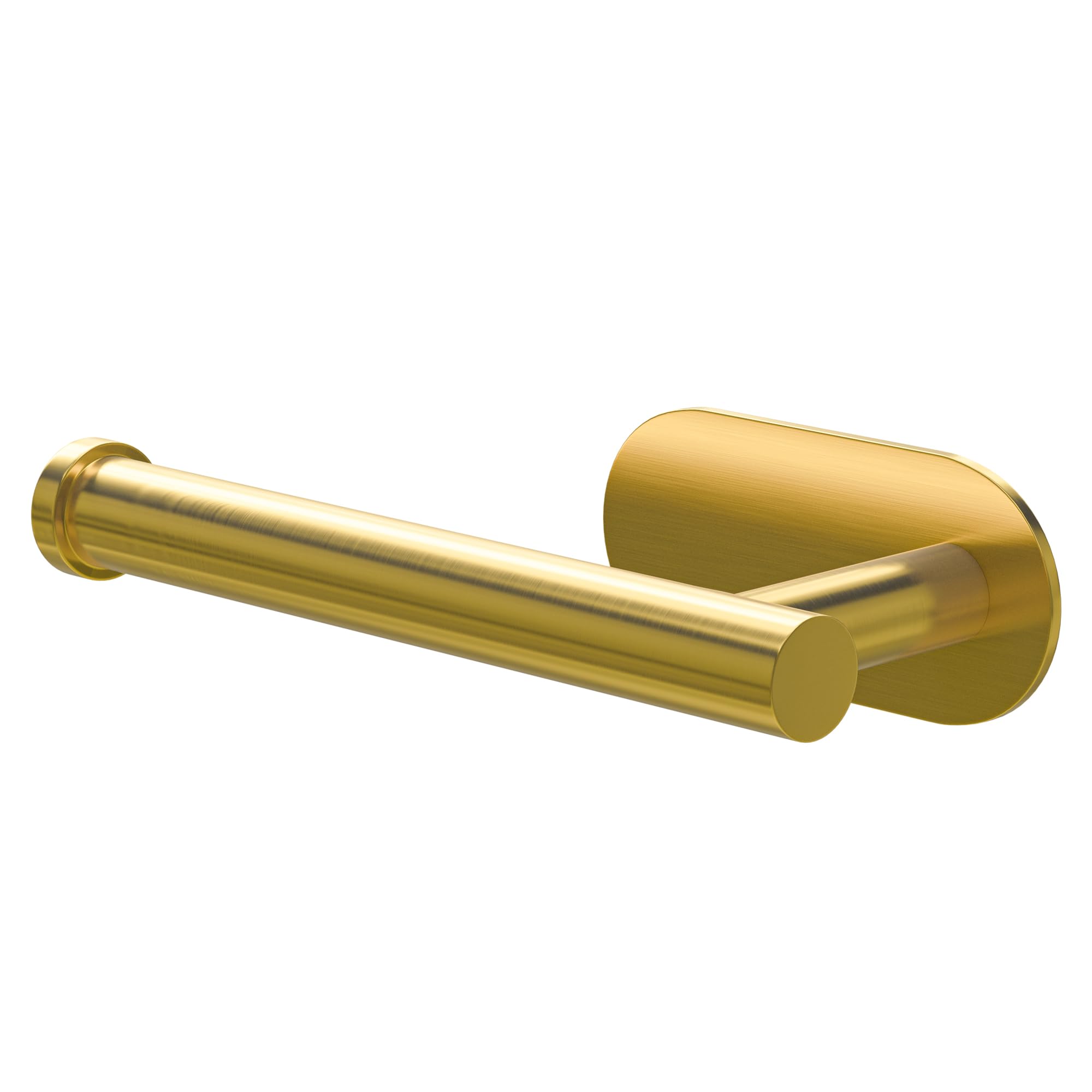 Amig Matte Gold - Self-Adhesive Bathroom Toilet Roll Holder Mod. Ea-3 | Wall-Mounted Toilet Paper Holder Screwless Adhesive | 164 X 70 X 45 Mm | Stainless Steel | Matt Gold