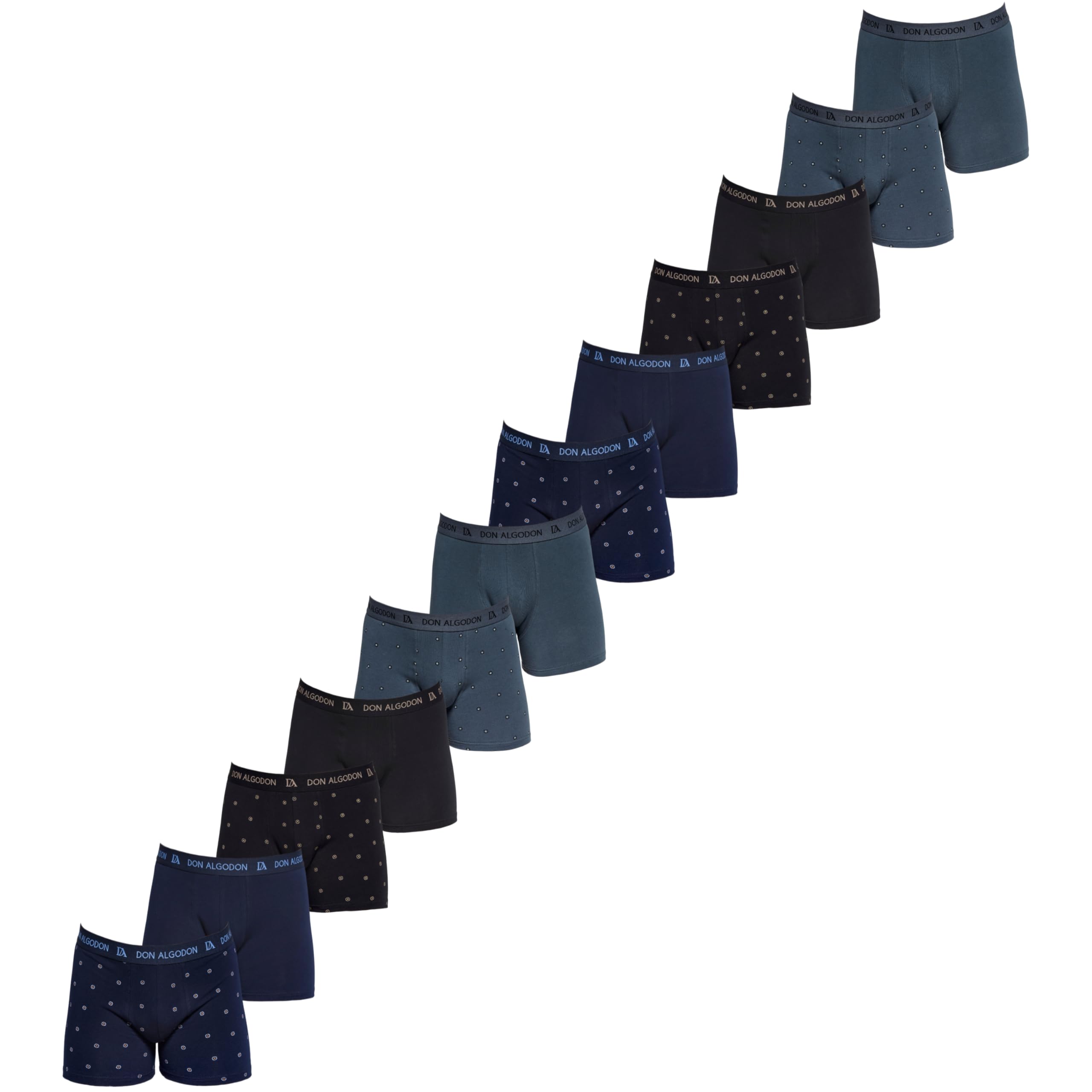 DON ALGODON | Pack 12 Boxers Niño Calidad y suavidad excepcionales Tacto Extrasuave