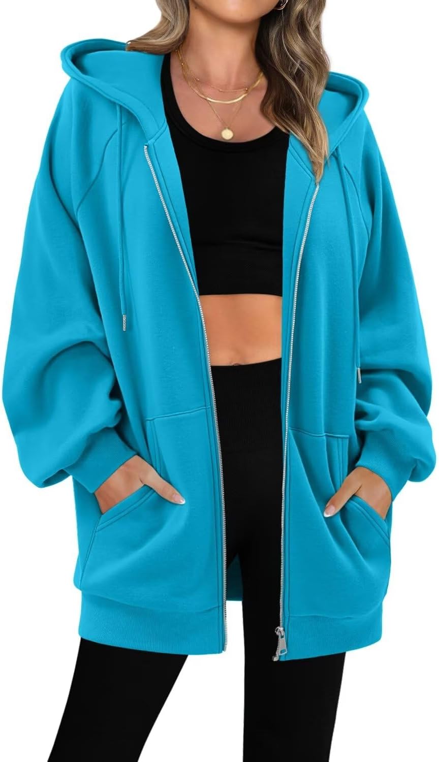 StunShow Women’s Zip Up Hoodies Oversized Fleece Long Sleeve Sweatshirts Casual Fall Jacket Coat with Pocket(S-3XL) StunShow Women’s Zip Up Hoodies Oversized Fleece Long Sleeve Sweatshirts Casual Fall Jacket Coat with Pocket(S-3XL)