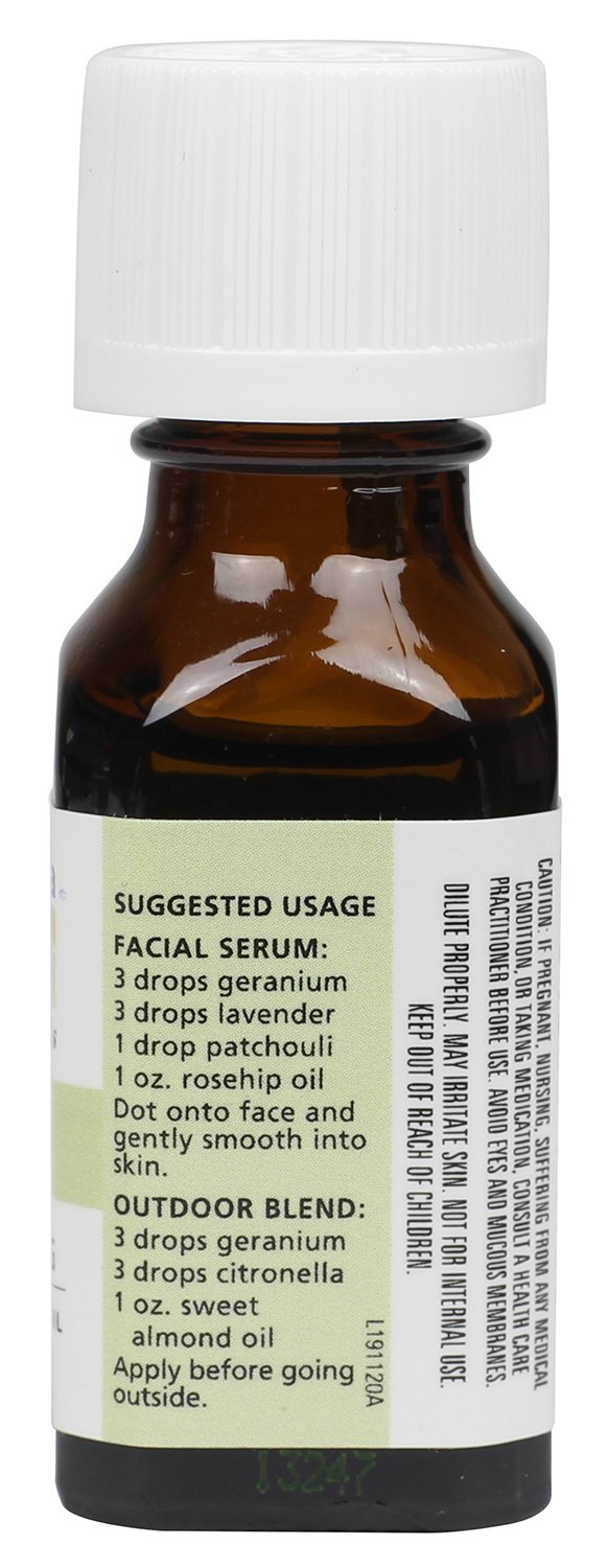Aura Cacia Essential Oil, Comforting Geranium, 0.5 fluid ounce (Pack of 2)