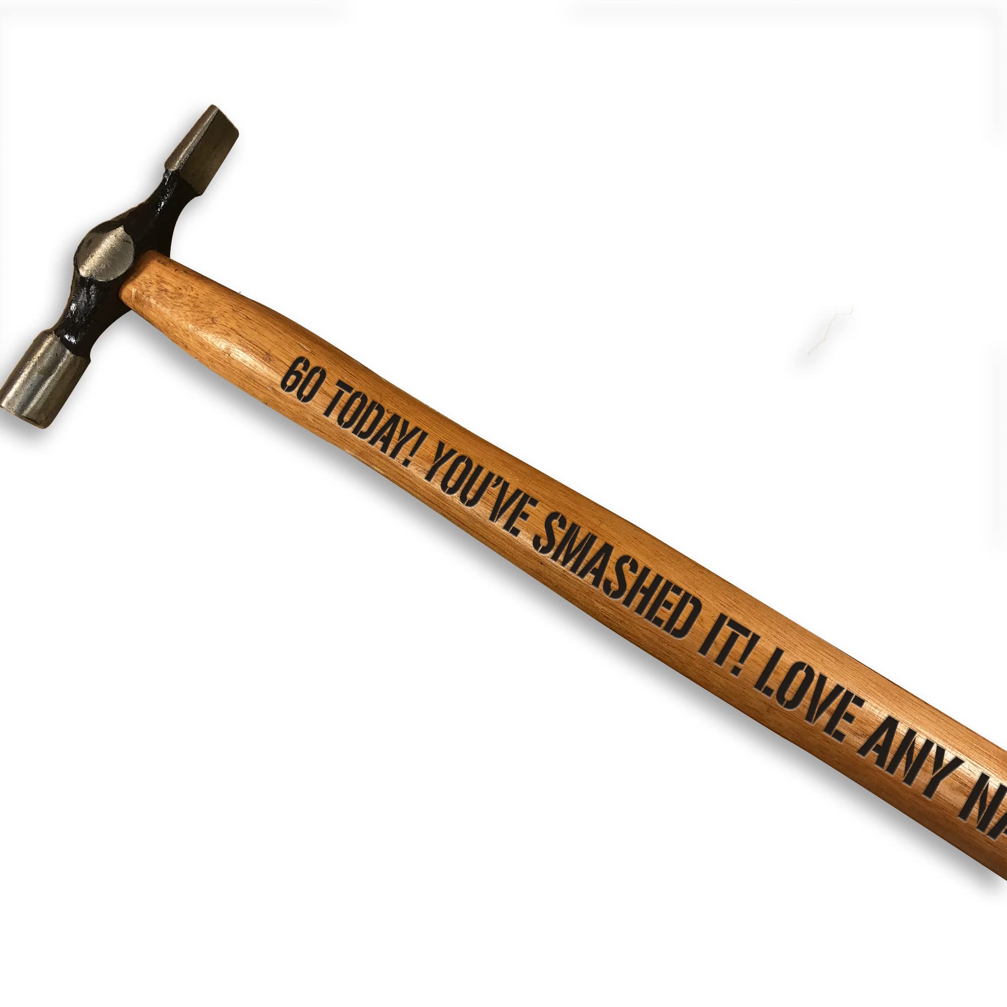 Novelty 60th Birthday Gift for Dad Uncle Brother Him Personalised Hammer Gift