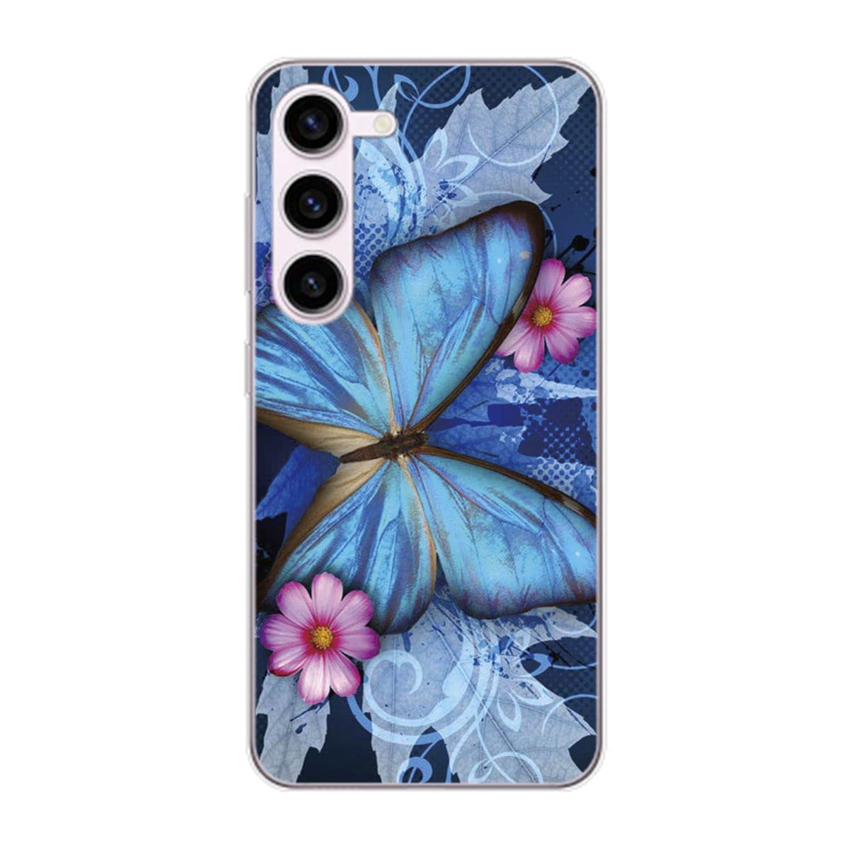 Coque Samsung S23 Plus TPU König Design antichoc motif papillon bleu - 6