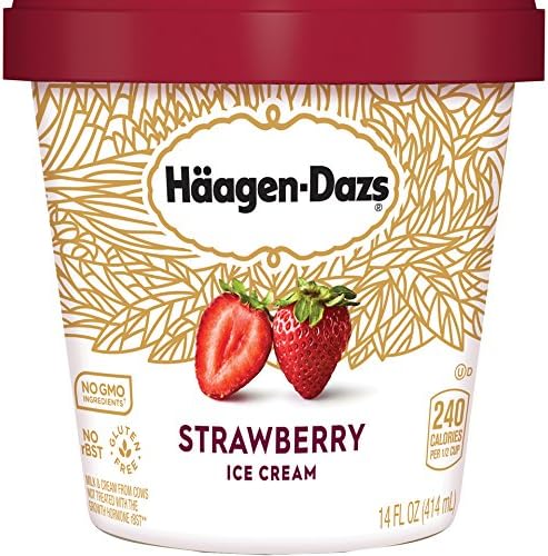Haagen-Dazs, Strawberry Ice Cream, Pint (8 Count)