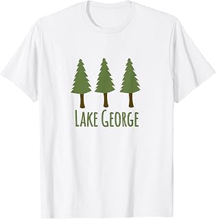 Lake George Camping Rustic Trees Woods Forest Campground T-Shirt