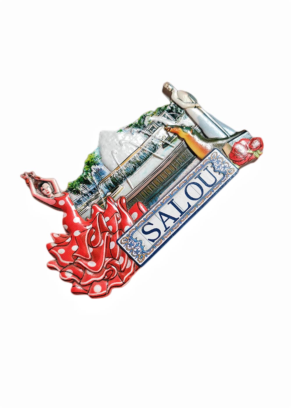 Lettere 3D Lisbona Portogallo Magnete del Frigorifero Souvenir turistici Resina Fatta a Mano Magneti Artigianali Collezione di Decorazioni per la Cucina di casa Regalo