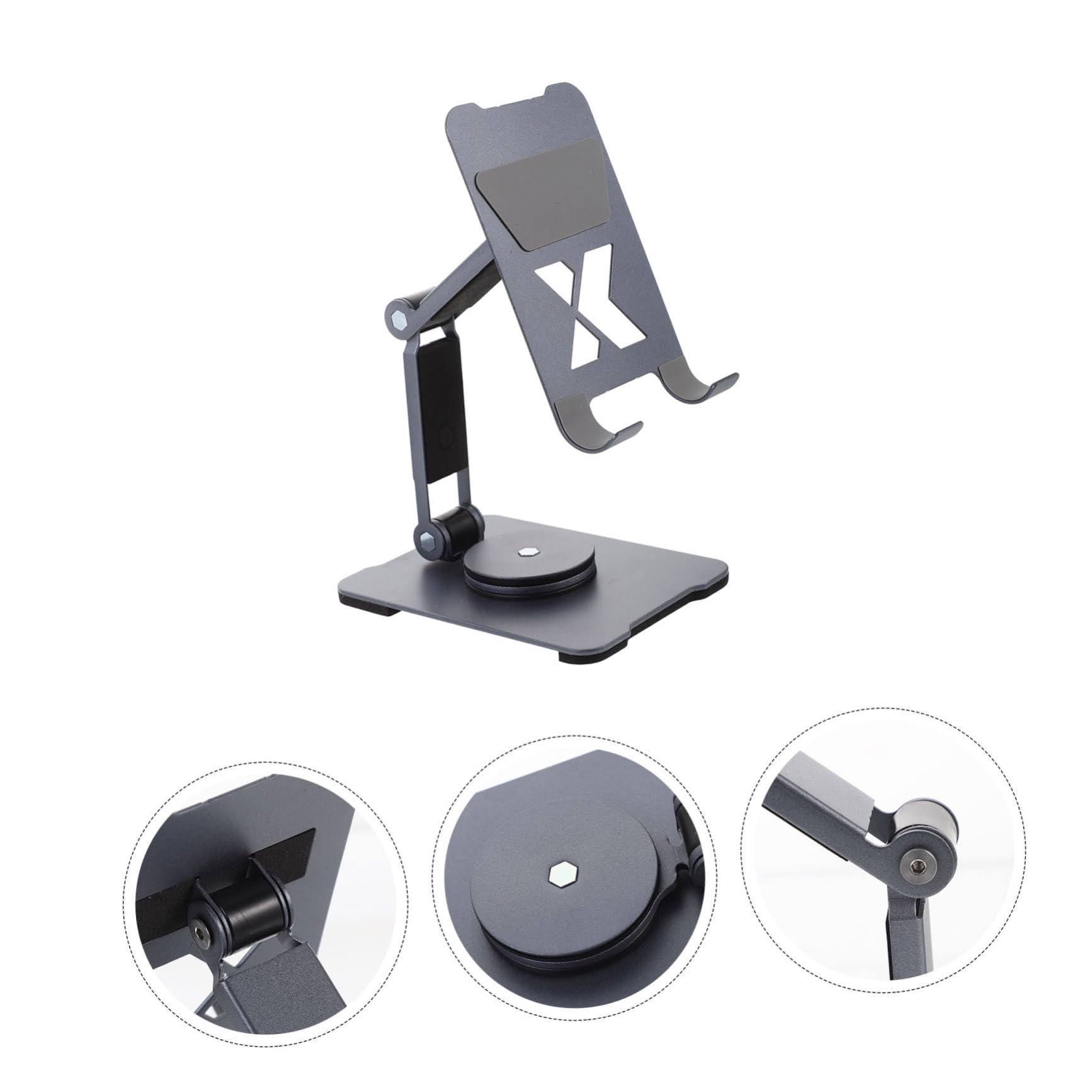 Soporte Plegable para Teléfono Móvil Ajustable de Aluminio