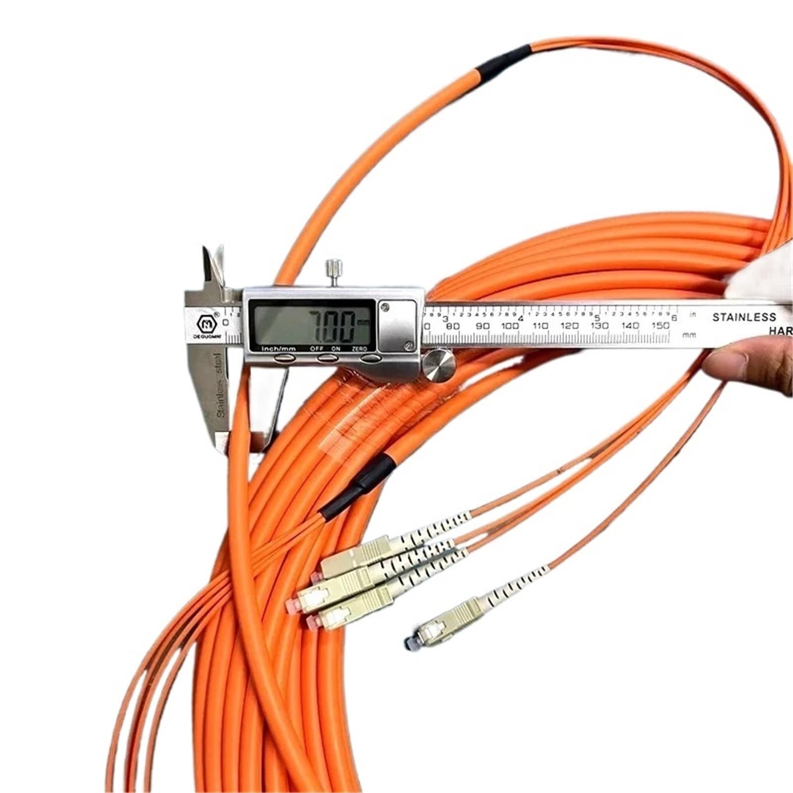 Câble de raccordement à fibre optique 4 conducteurs 5 m, 10 m, 20 m, 30 m OM1, 62,5/125um LC-LC SC FC ST, câble de raccordement multimode (20 m FC-FC)