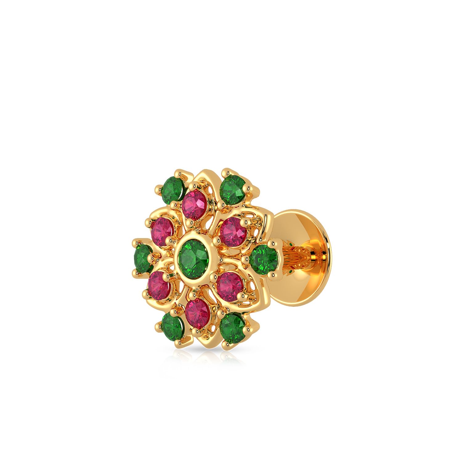 Malabar Gold & Diamonds Yellow Gold Nose Pin for Women 22 k | 22k BIS Hallmark (916) Nose Stud for Women and Girls with Piercing (B09YD6J1PJ) Amazon Price History, Amazon Price Tracker