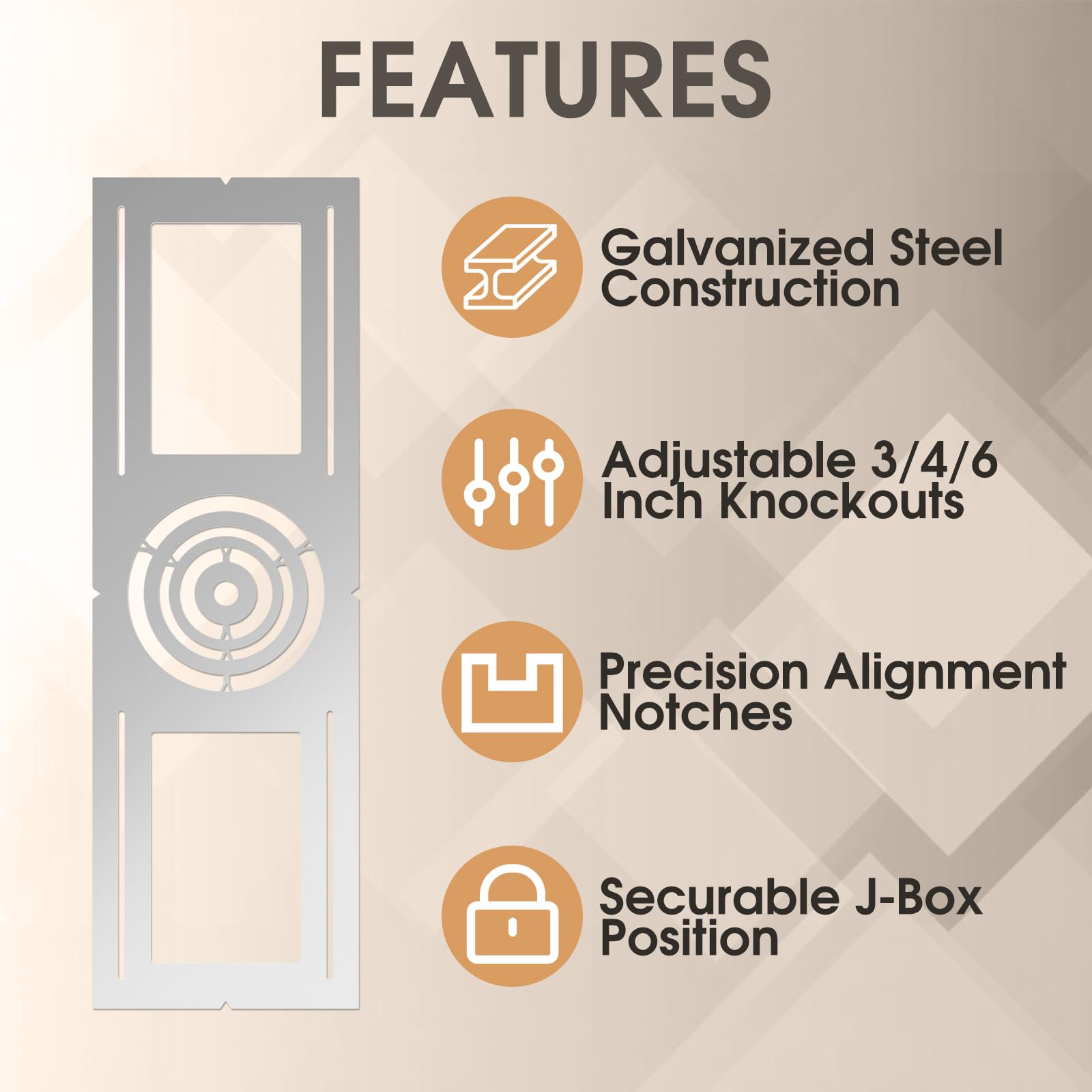 Recessed Light Mounting Plates - 24 Pack -3 Recessed Light Mounting Plates - 24 Pack -3