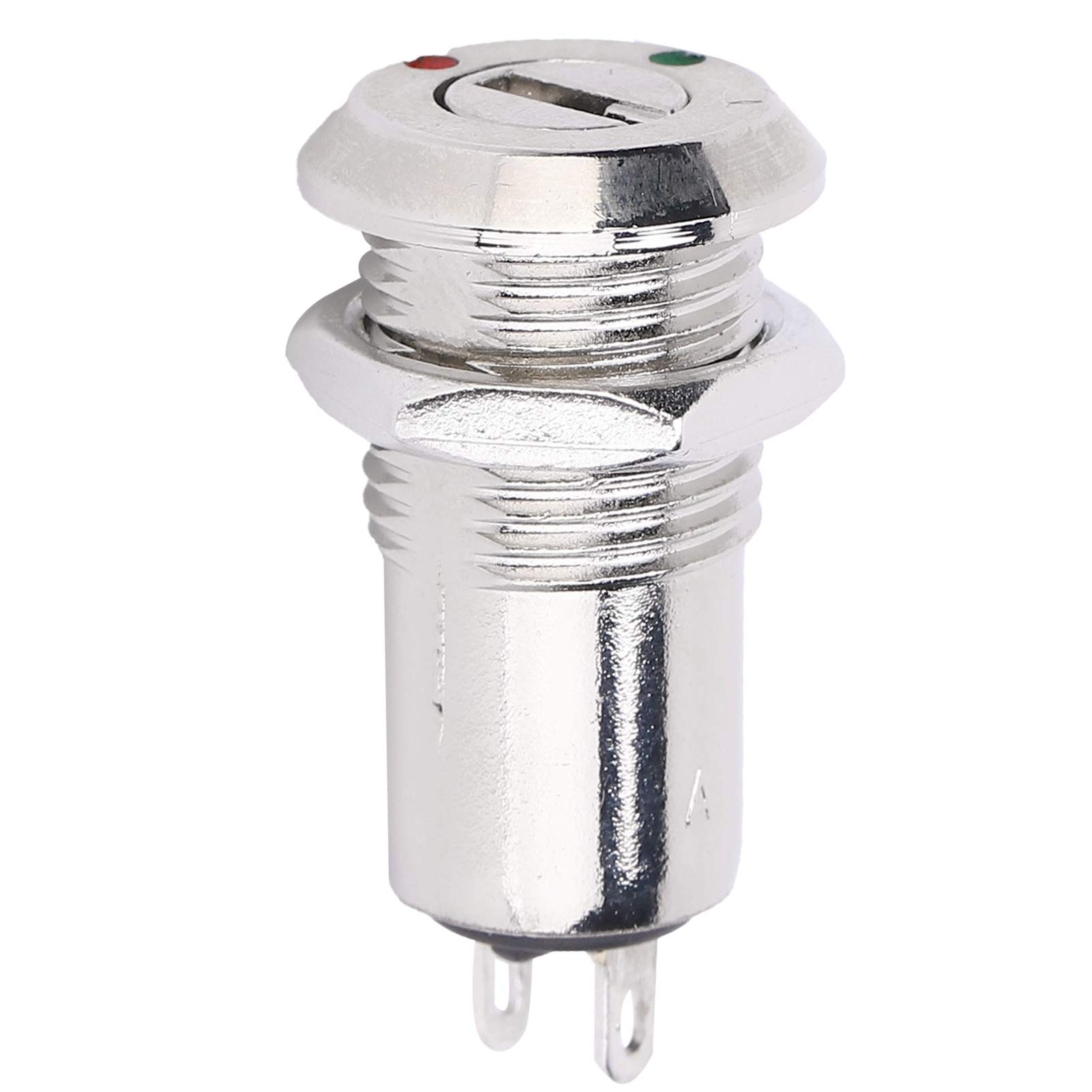 10 interruptores de llave de 12 mm/0.5 pulgadas, 220 VAC/CC 3 A, interruptor de bloqueo de barril de encendido/apagado, con 20 llaves, 10 tuercas (doble tirón), interruptor de control