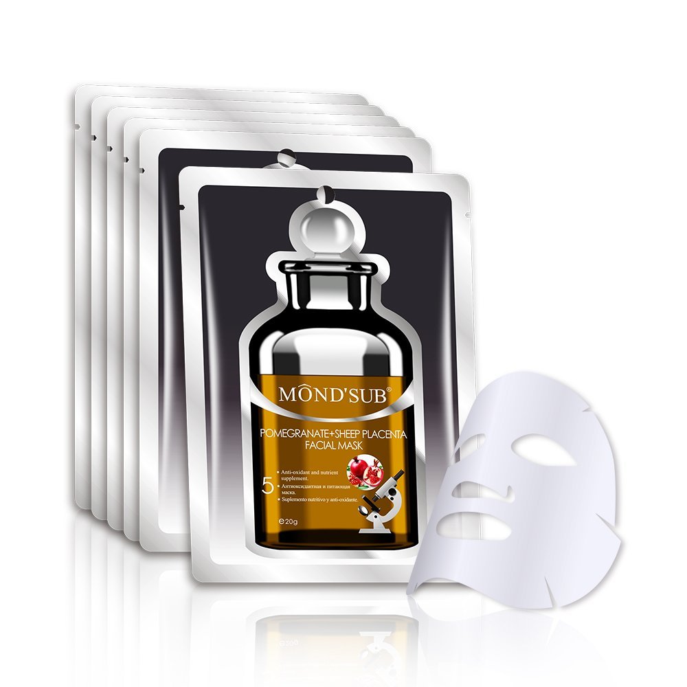 MOND’SUB Pomegranate+Sheep Placenta Face Mask Sheet (Pack of 1 x 20g)