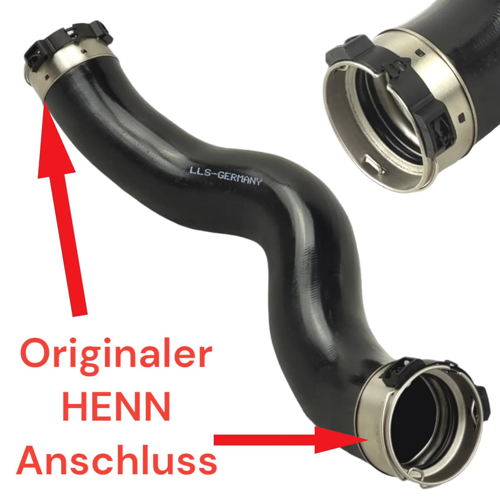 LLS-GERMANY Ladeluftschlauch kompatibel mit BMW 5er 520d 525d 2016-2023 OEM 11618572859