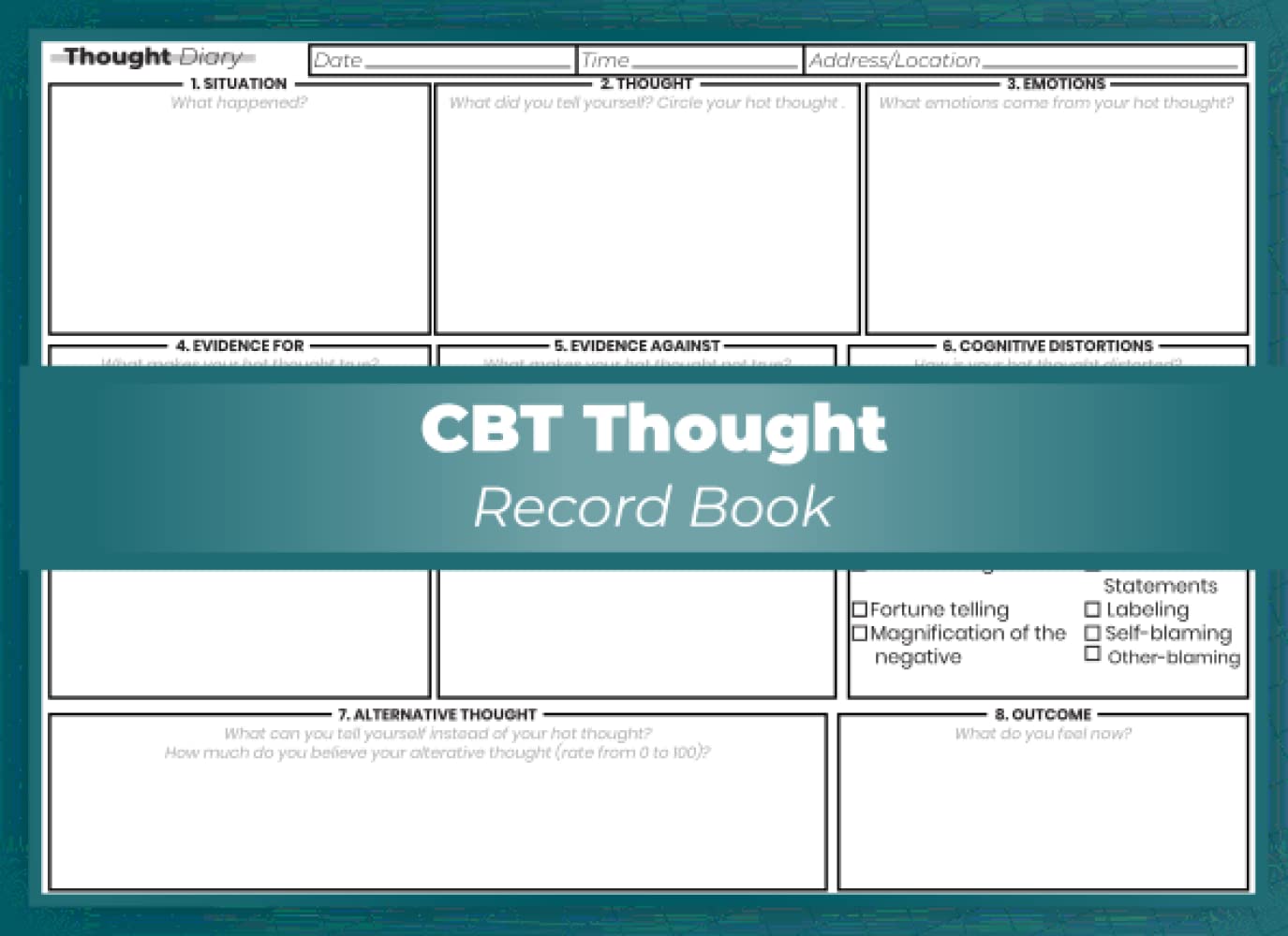 Cbt Thought Record CBT Thought Records A Daily Journal For Mental
