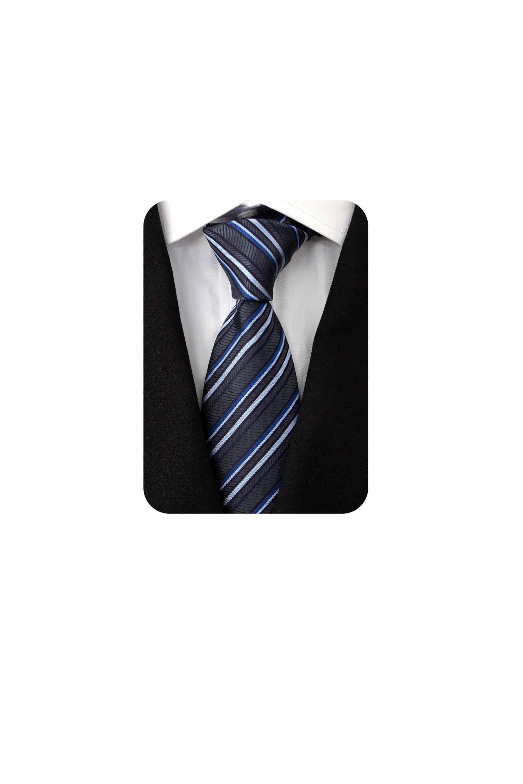 Ties for Men Regular Extra Long Big and Tall Neckties Woven Jacquard Classic Business Formal Wedding 63''