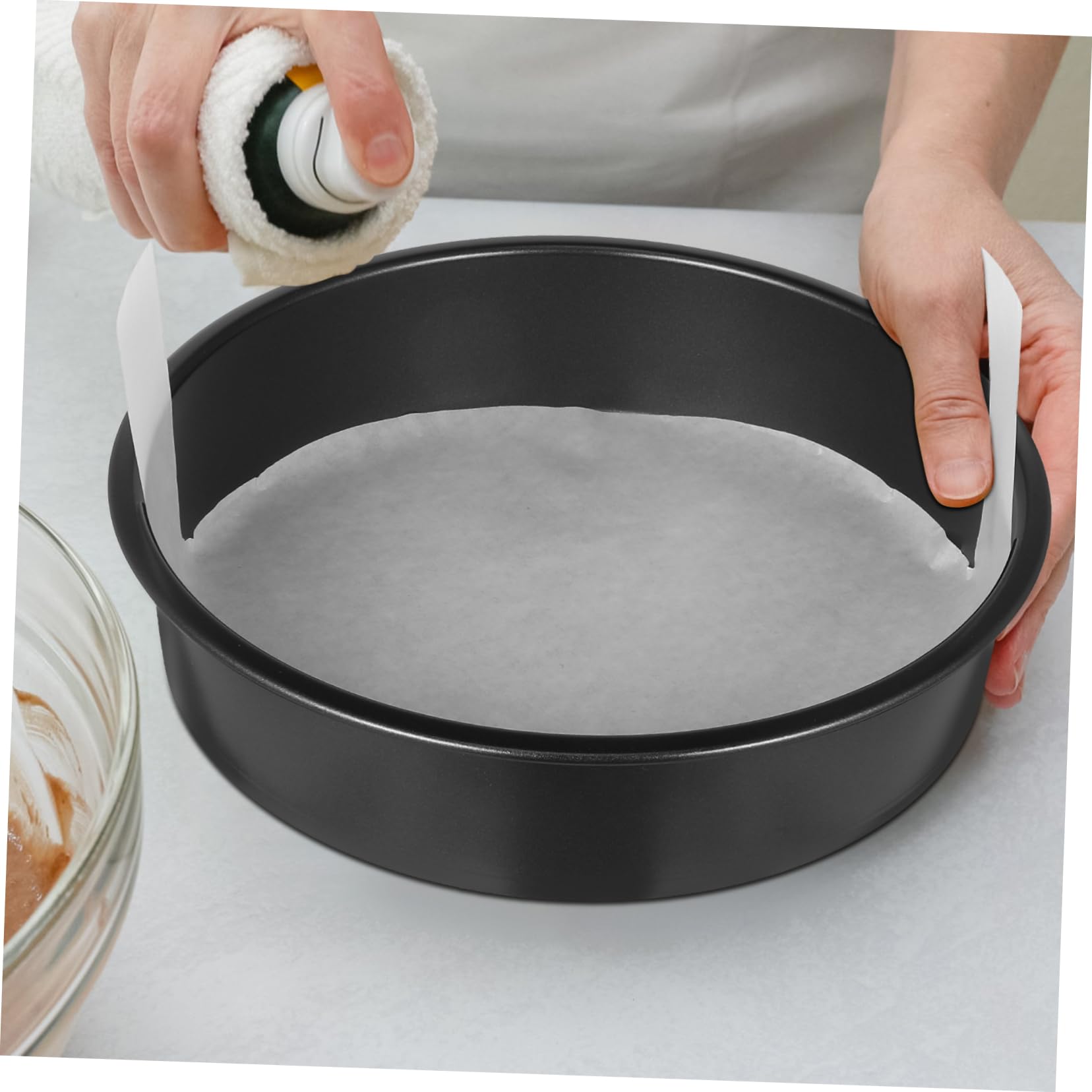 Alipis Teglie Rotonde Per Torte Da 6 8 10 Carta Da Forno Antiaderente Set Di Teglie Per Torte A Strati Teglie Da Forno