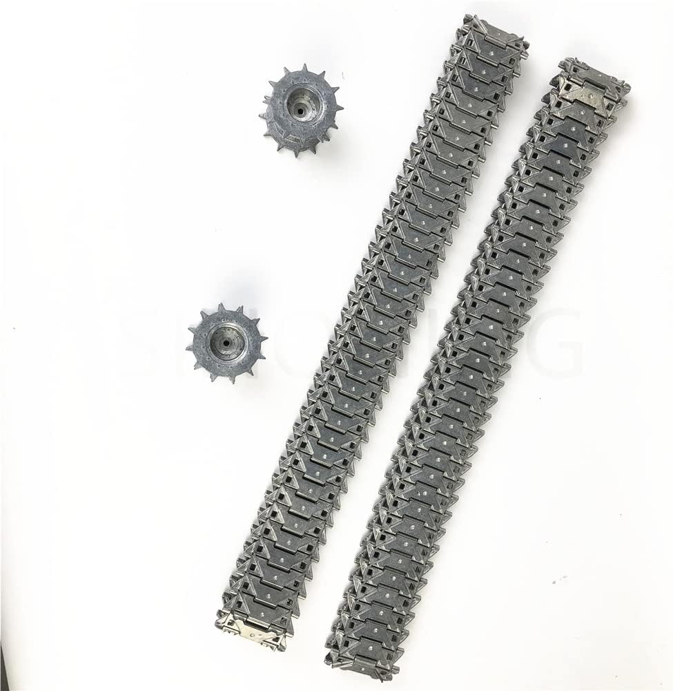 A Pair 1:16 Metal Tank Track M41A3 M41 Metal Track Suit 3839 for Remote Control Tank henglong