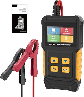 LINXINO BT360 12V 24V Car Battery Tester 30-2000 CCA - Load Starter Alternator Cranking Charging Tester for Car Truck SUV ATV Boat
