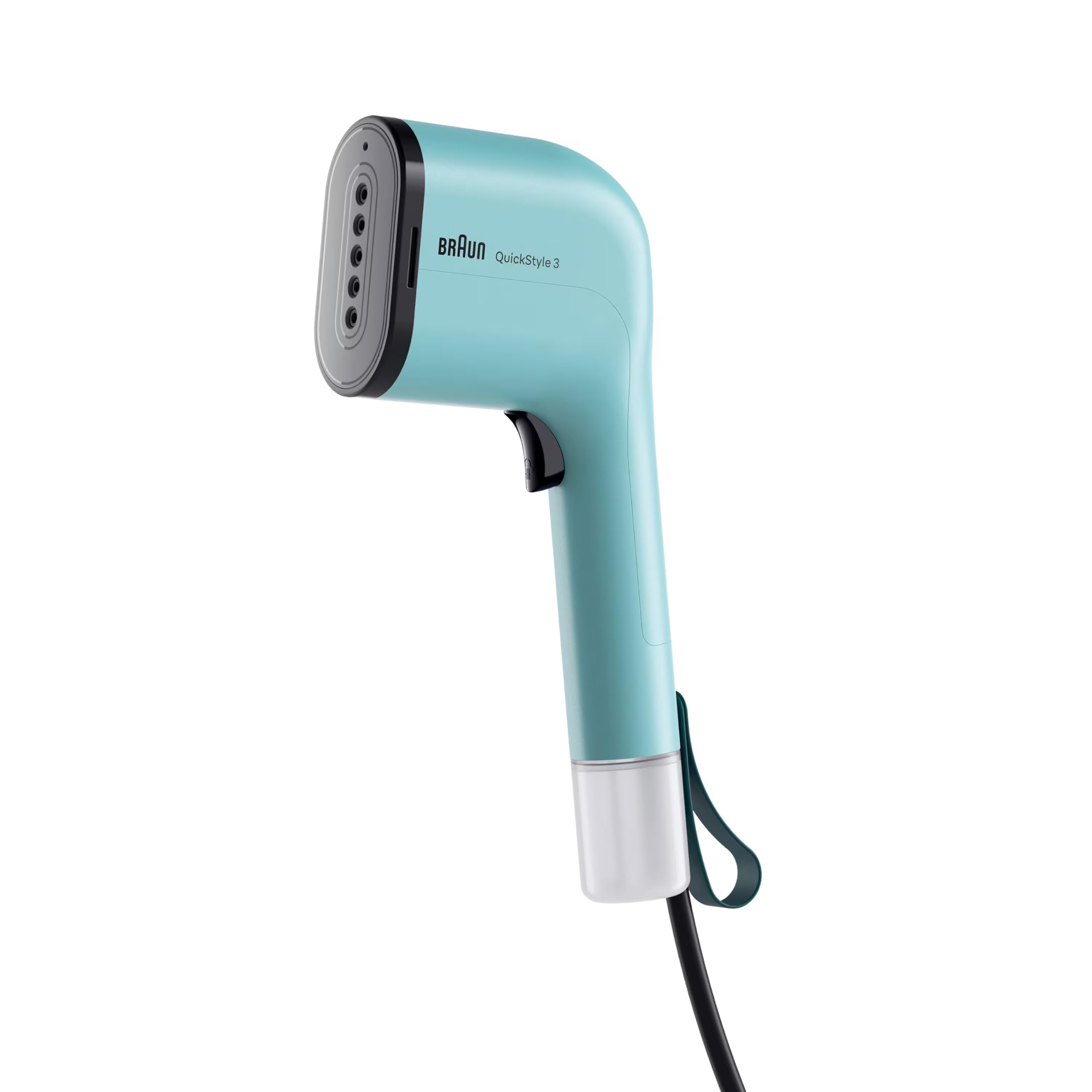 Braun QuickStyle 3, Ferro a Vapore Verticale Compatto e Leggero con Riscaldamento Rapido, Vapore 20g/min, Serbatoio Rimovibile 70ml, Sacchetto Termoresistente, 1100W, Verde (GS3013GR)