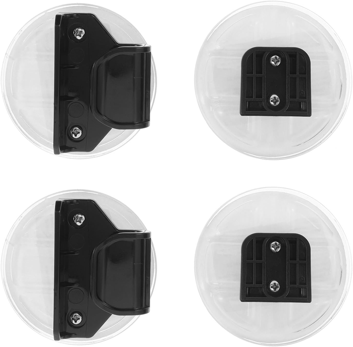 2 Set Baby Gate Accessory: Retractable Baby Gate Replacement Parts - Plastic Toddler Playpen Extension Fastener for Stairs Doorways Hallways