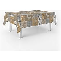 ECOMMERC3 | Tovaglia in tela cerata dimensioni 250×140 cm repellente macchie – Tovaglia in tela cerata color PATCH BEIGE 100% Made in Spain non trasferisce liquidi