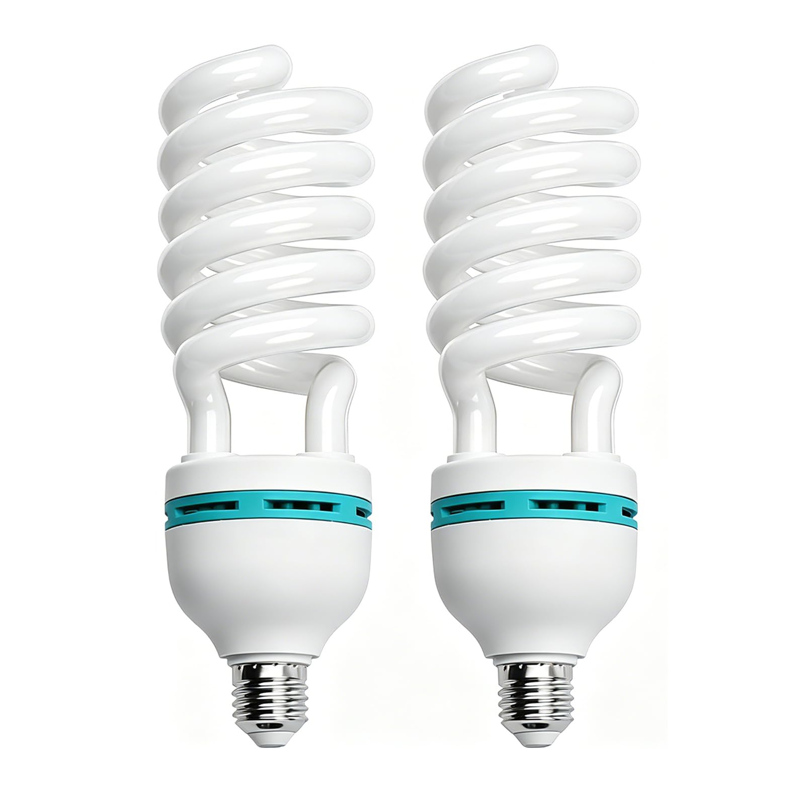Andoer 2 x LED Bombilla 5500k E27, Luz Diurna CRI90 Bombilla de Ahorro de energía para Fotografía, Softbox, Estudio Fotográfico | CFL Luz diurna blanca, CRI90 E27 para iluminación de estudio fotográfico y video
