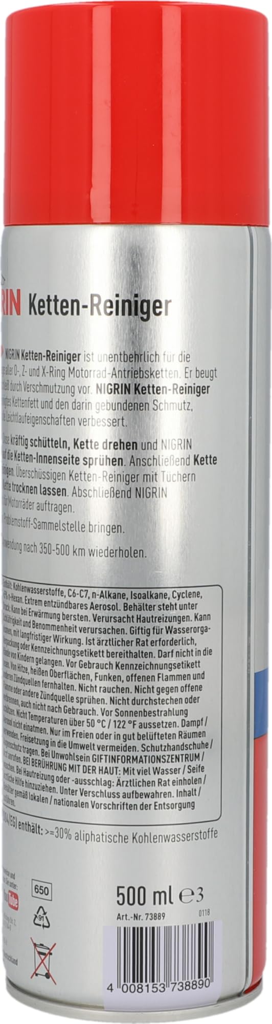 Nigrin 73889 Catene Detergente, 500 ml