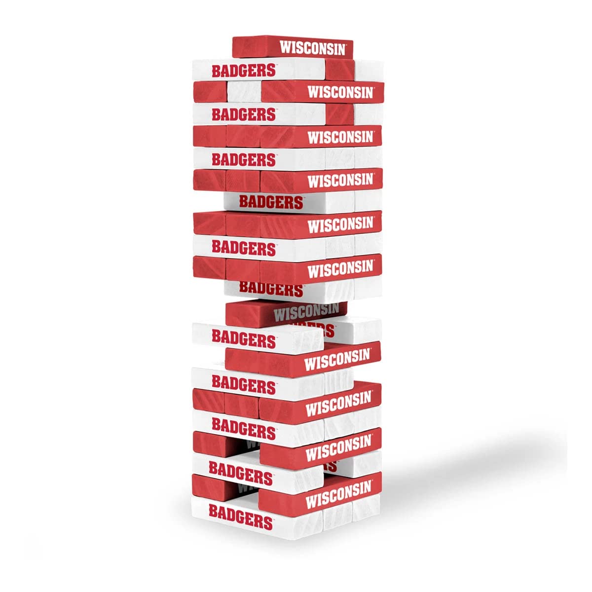 Wild Sports NCAA Pro Football Tabletop Stackers Block Game for College Football Fan, Dorm Game, Tailgate