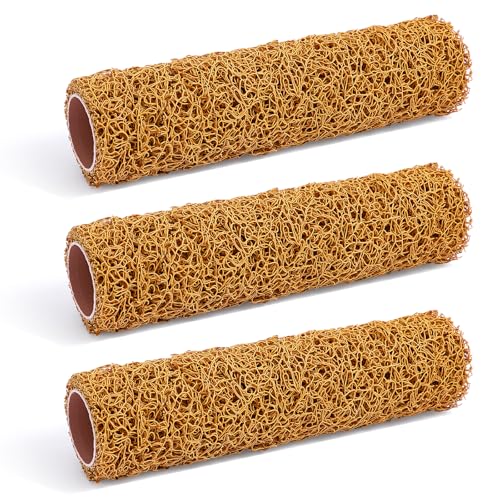 3Pcs Textured Paint Roller 9 Inch Small Texture...