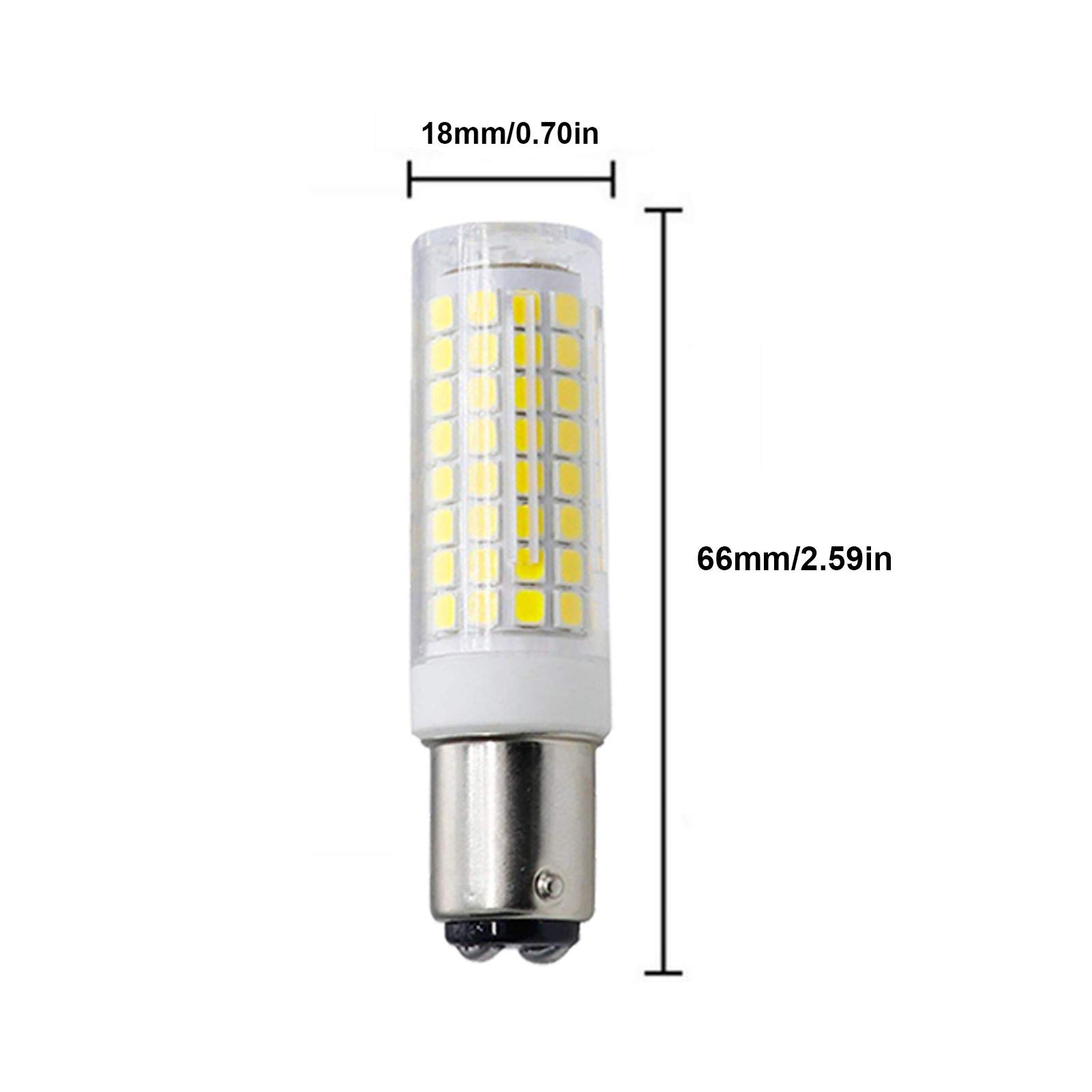 Bombilla LED tipo maíz BA15D 10W, 4 unidades. Bombilla LED regulable con base bayoneta doble contacto. Reemplazo equivalente a bombilla halógena 80 W, 1000 lm, utilizada bombilla colgante máquina cos