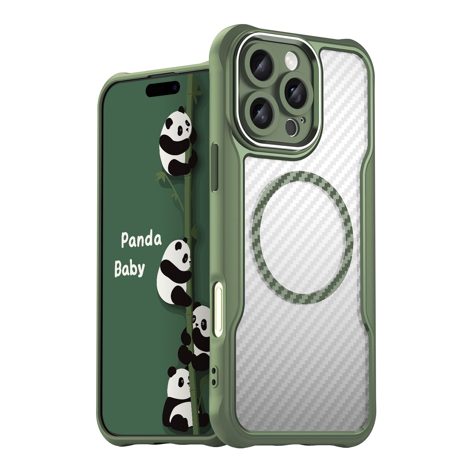 Amazon.co.jp: Panda Baby iPhone 16 Pro Maxケース MagSafe対応 半 