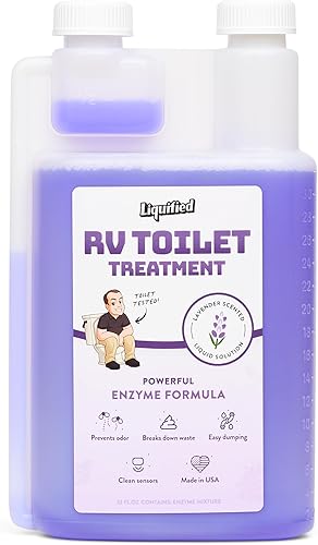 Miniatura 37 de Liquified RV Toilet Treatment - Digestor para tanque de retención de aguas negras, eliminador de olores, aroma naranja, Matts RV Reviews, 32 onzas