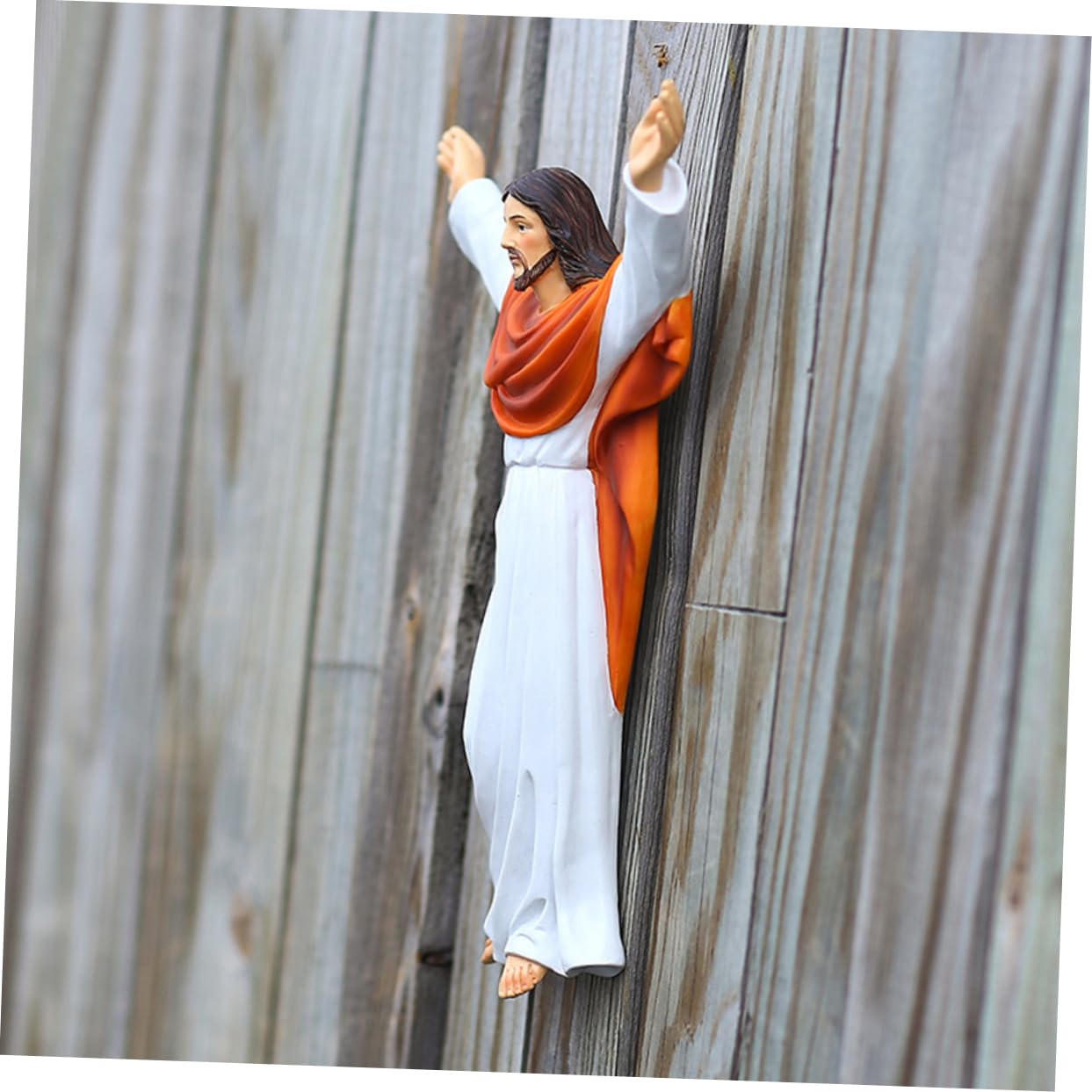 Jesus Anhänger aus Kunstharz für Innenbereich als Wandfigur | Realistische Form, Religiöser Stil, Feine Verarbeitung und Stabile Ausführung für Szene Deko