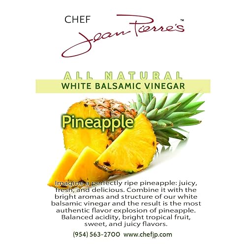 Miniatura 2 de Chef Jean Pierre's - Vinagre balsámico italiano  12.5 oz (12.7 fl oz) rico sabor a piña dorada, 12 años de edad tradicional en barril  Ideal para