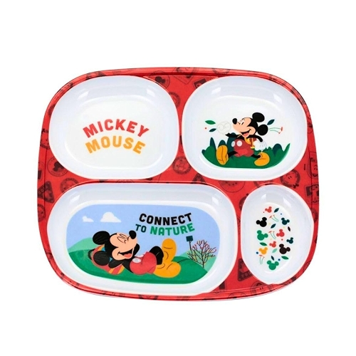 Tuut Prato com Divisória de Melamine Disney Mickey Mouse – Produto Oficial