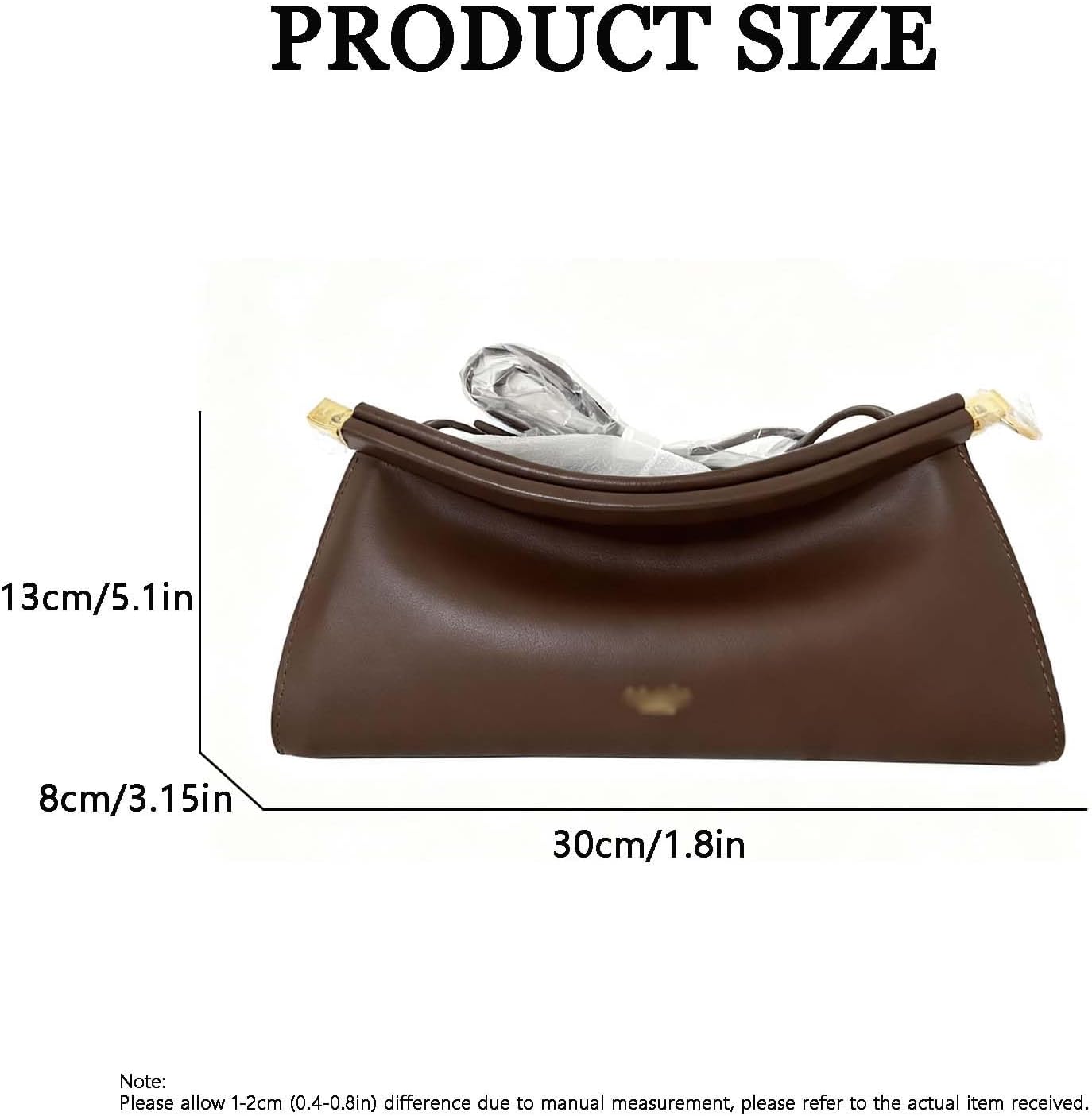 Leather Handbag for Women - Fashion Underarm Shoulder Bag -Small Crossbody Purse - Adjustable Strap - Image 7