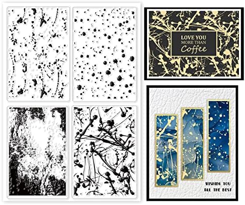 GLOBLELAND Zerbrochenes Glas Stempel – Transparente Silikonstempel Für Scrapbooking, Kartenbasteln, 16x11 Cm