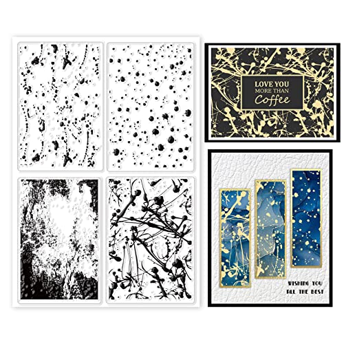 GLOBLELAND Dot Ink Clear Stamps Decorative Background Silicone Stamp 16x11cm/6.3x4.3inch for Cards Making DIY Scrapbooking Photo Journal Album Decoration