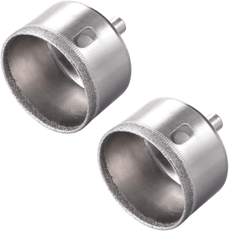 uxcell 55mm Diamond Drill Bits Hole Saws for Glass Tile Porcelain Marble Ceramic Bottles Pots Brick Pack of 2