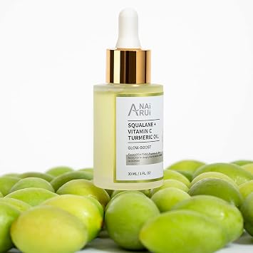 ANAI RUI Squalane Rosehip Oil for face +Vitamin C Turmeric Oil,Hydrate,Firm and Softer Skin