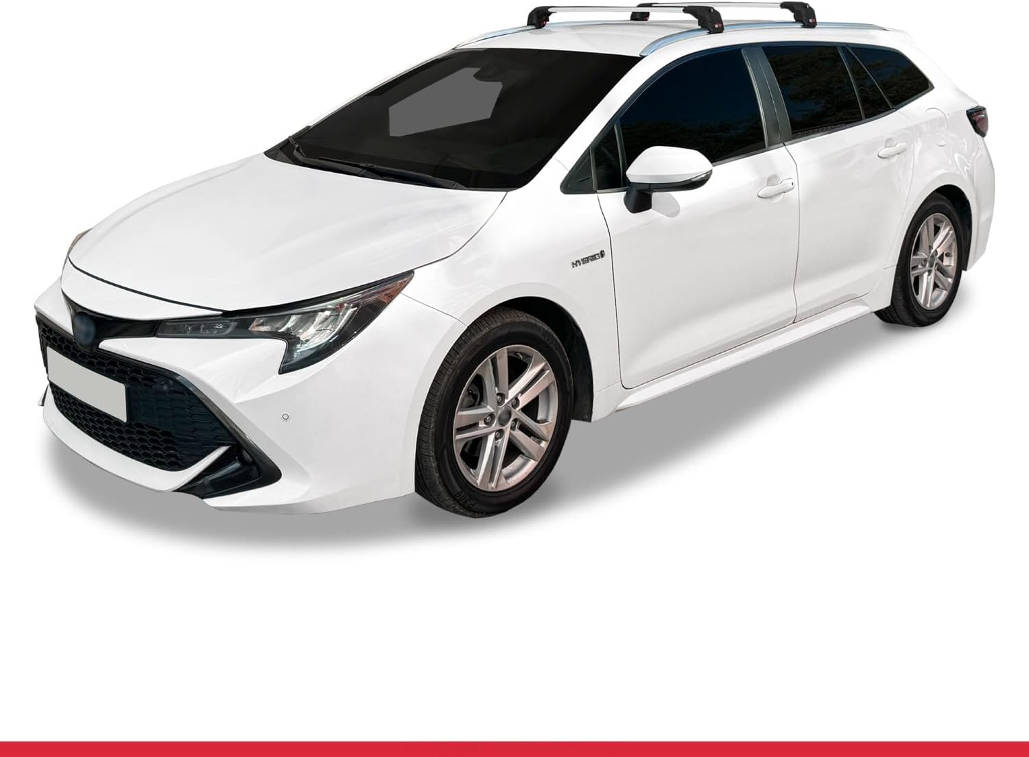 Compatible with Toyota Corolla Touring/Estate (E210) 2019-2026 ACE-2 Type Car Roof Rack Cross Bar Grey Aluminium Bars