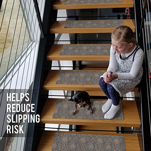 Stair Treads Ultra-Thin With Non Slip Rubber Backing 9”X26”, Cappuccino 1 Piece #TOP7